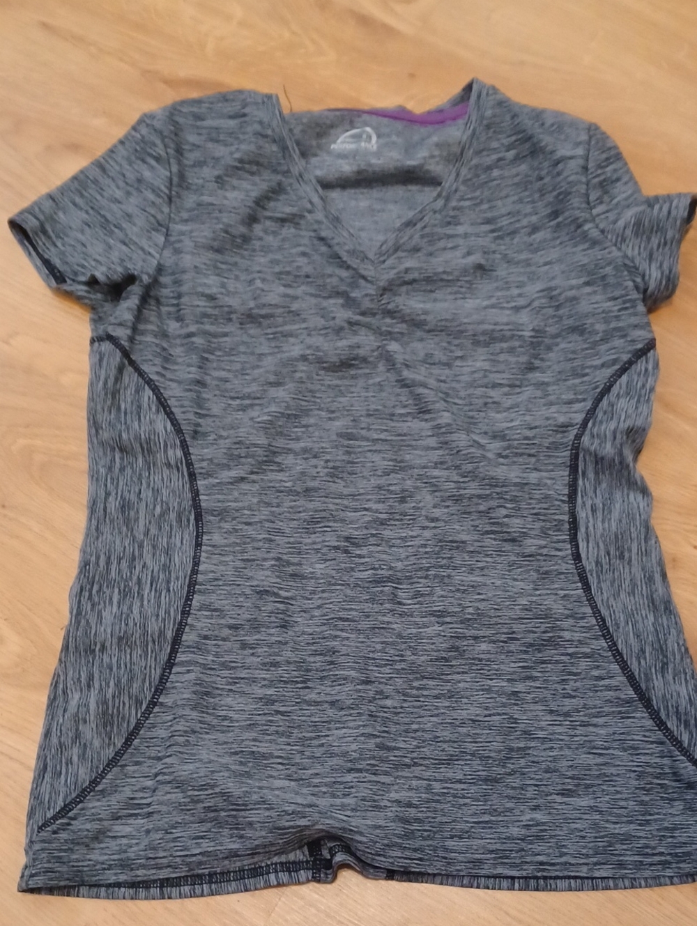 Performance Top Small  Activewear Ladies  Bicycling Yoga Poly Blend Heather Gray
